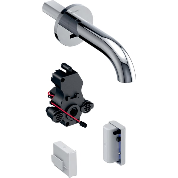 Geberit wall-mounted washbasin tap Piave, generator operation