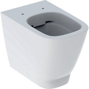 Geberit Smyle Square floor-standing WC, back-to-wall, Rimfree