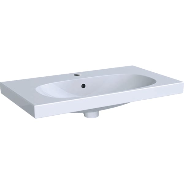 Geberit Acanto washbasin with small projection and shelf surface