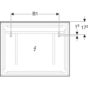 Geberit Xeno² ogledalo sa direktnim i indirektnim osvetljenjem