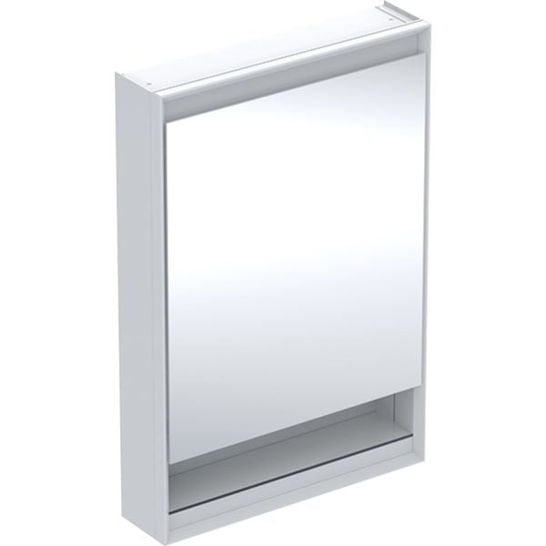 Geberit ONE element sa ogledalom sa nišom i ComfortLight osvetljenjem i jednim vratima, predzidna montaža