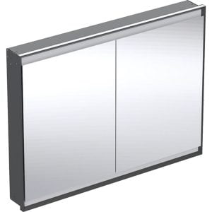 Geberit ONE element sa ogledalom sa ComfortLight osvetljenjem i dvoje vrata, ugradna montaža
