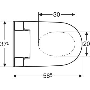 Geberit AquaClean Alba konzolni tuš WC, bela / KeraTect (146.350.01.1).