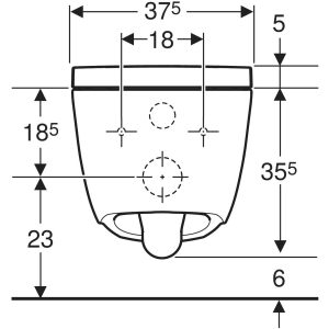 Geberit AquaClean Alba konzolni tuš WC, bela / KeraTect (146.350.01.1).